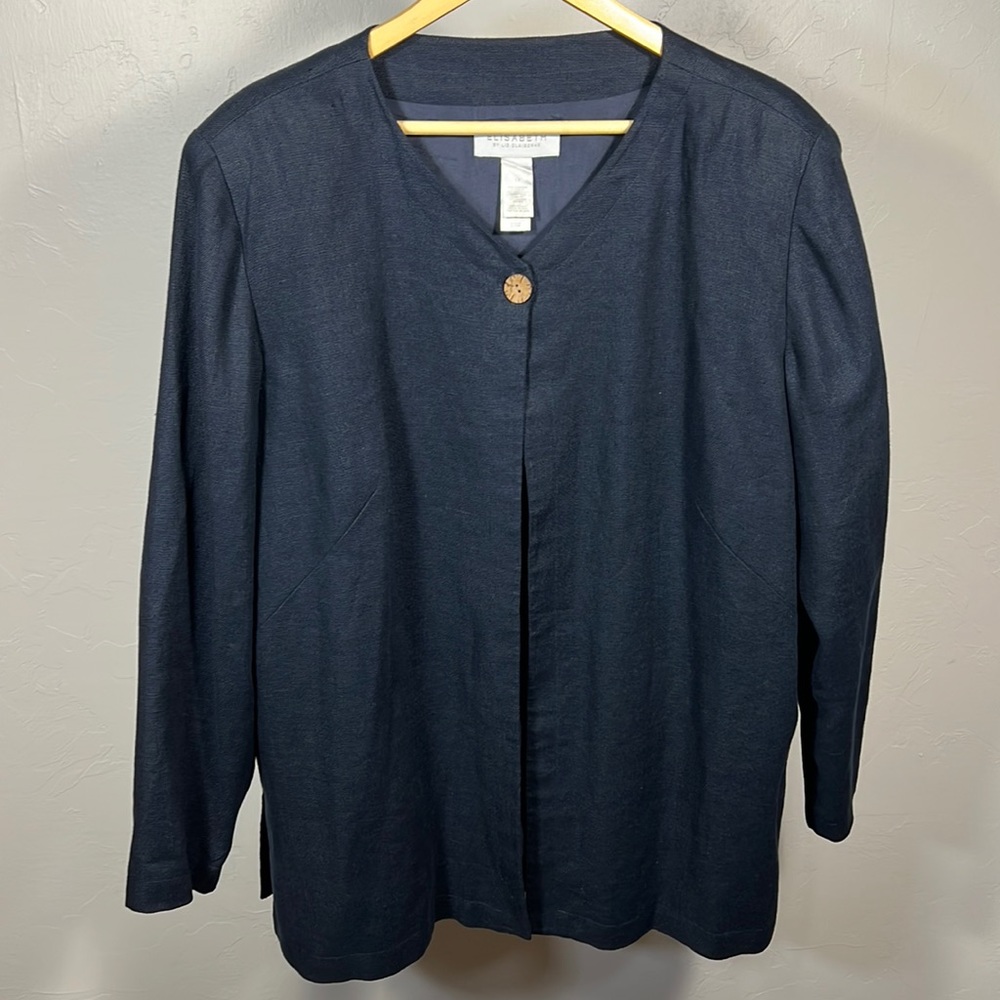 ELISABETH By Liz Claiborne Navy Blazer -Women’s 1X